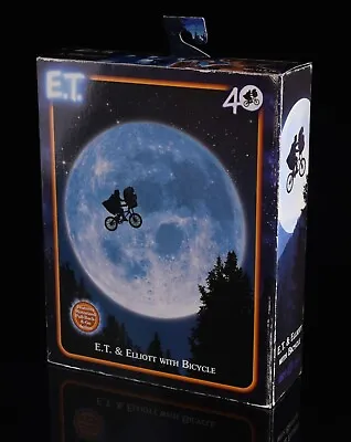 Buy NECA 7  Scale Action Figure E.T. 40th Anniversary Elliot & E.T. On Bicycle • 57.99£