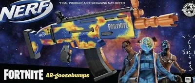 Buy Nerf Fortnite Travis Scoot Cactus Jack AR-GOOSEBUMPS NERF ELITE DART BLASTER • 184.16£