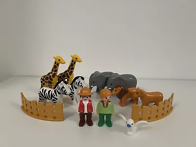 Buy Playmobil 1.2.3 African Animal Safari 5047 Extras - Lions / Elephants / Zebras • 7.50£
