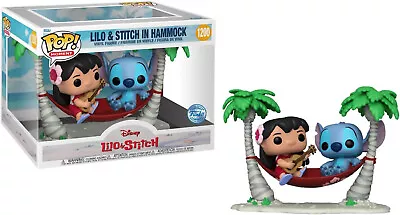 Buy Funko Pop Disney Lilo & Stitch In Hammock Moment #1200 • 85£