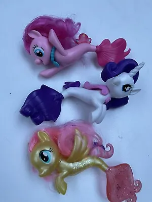 Buy G4 My Little Pony Pinkie Pie - 2017 Glitter Style Seapony Ponies Mermaid Bundle • 10£
