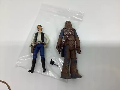 Buy Star Wars Legacy Millennium Falcon Han Solo Gunner + Chewbacca Figure • 25.99£