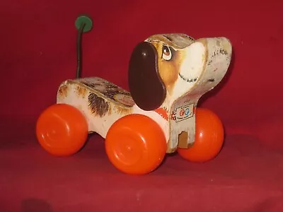 Buy Vintage Fisher Price (1960's?) Little Snoopy Pull Along Dog **READ DESCRIPTION** • 6£