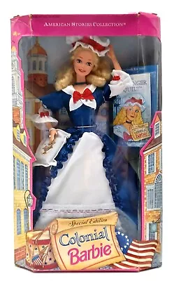 Buy 1994 Colonial Barbie Dolls / American Stories Collection / Mattel 12578, NrfB • 35.13£