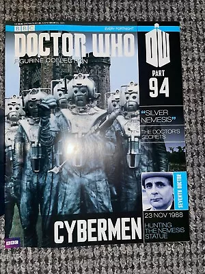 Buy Doctor Who Eaglemoss Part 94 Silver Nemesis Cyberman New In Box With Magazine.. • 9.99£