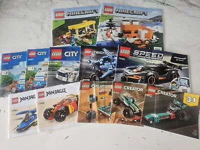 Buy Lego Instruction Booklets Bundle X12 - City | Minecraft | Creator | Ninjago • 1.99£