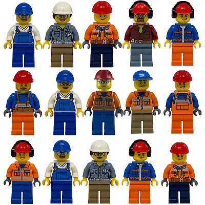 Buy LEGO Construction Workers Builders Minifigure Male Female SAVE WITH MULTI-BUY • 3.69£