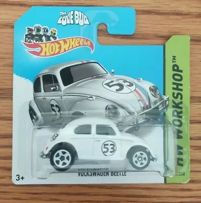 Buy Hot Wheels The Love Bug Volkswagen Beetle HW Workshop  BFD65-05B5 Herbie LoveBug • 15.50£