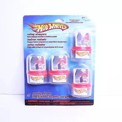 Buy Hallmark Hot Wheels Rolling Rubber Tire Stampers 4 Party Favors 2003 2006 • 9.42£