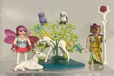 Buy PLAYMOBIL Custom Fantasy Set - Fairies Unicorns Owls & Scenery 💥1 Off Set💥 • 7£