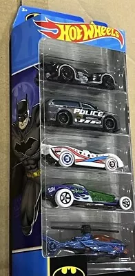 Buy Hot Wheels Batman 5 Pack-new/sealed-inc. Harley Quinn-joker-gcpd-arkham Asy Cars • 15£
