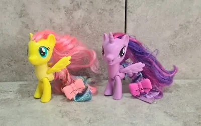 Buy My Little Pony G4.5 Land & Sea Twilight Sparkle & Fluttershy Brushable • 9.99£