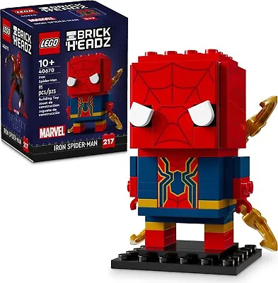 Buy Lego 40670 Brickheadz Iron Spider-Man Brand New And Sealed • 15.89£
