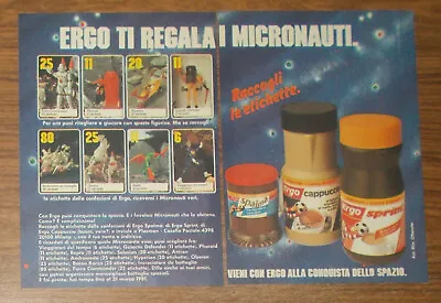 Buy Vintage 1980 Mego MICRONAUTS Battle Cruiser Hyperion Ergo Promo Print Ad Italian • 4.79£
