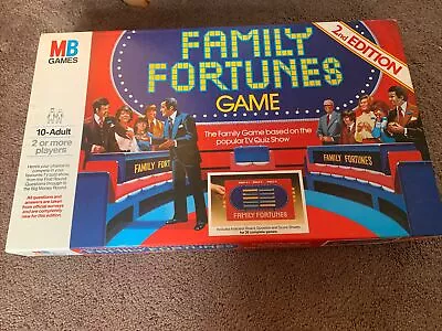 Buy Vintage MB Games Family Fortunes Board Game 1981 Edition Party Family Retro Game • 6.49£