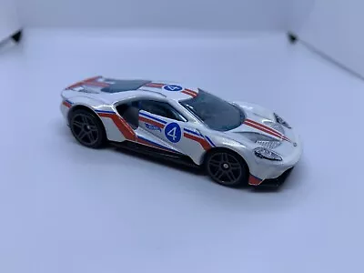 Buy Hot Wheels - ‘17 Ford GT White Gumball - Diecast Collectible - 1:64 Scale - USED • 3£
