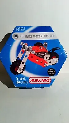 Buy Meccano Maxi Motorbike Set Marks & Spencer 60 Pieces 1 Model Creative Building • 4.27£