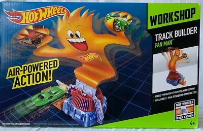 Buy Hot Wheels Workshop Track Builder Fan Man Mattel Air-Powered Action New  • 4.73£