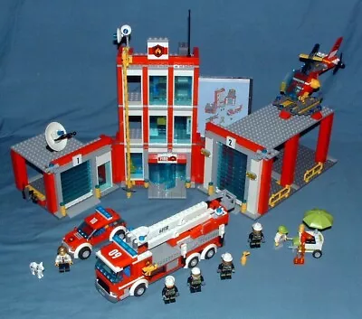 Buy City, Fire Station Set No. 60110 - Lego - 2016 - Used Condition • 108.63£