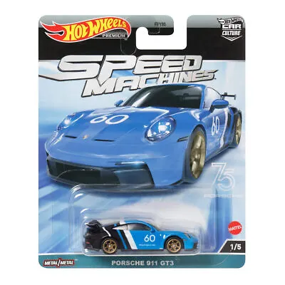 Buy Hot Wheels Car Culture 2023 Speed Machines 1/5 Diecast Porsche 911 GT3 Brand New • 11.49£