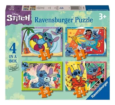 Buy Ravensburger 4 Puzzles In A Box Stitch Vacay Mode • 11.99£