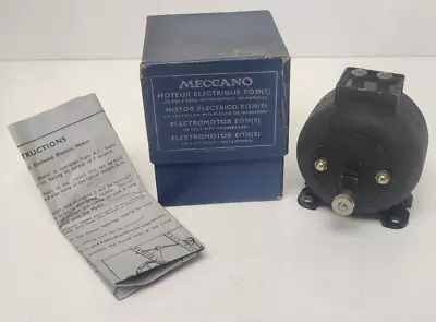 Buy Vintage Meccano 20 Volt Electric Motor EO 20 M287 In Original Box Black • 29.99£