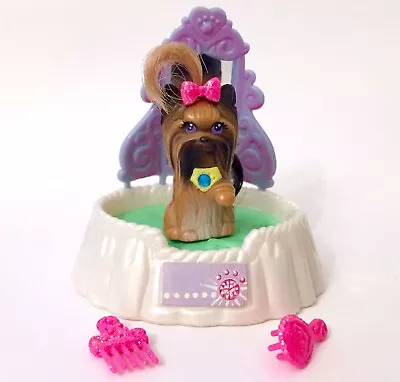 Buy Vintage 90s Littlest Pet Shop 100% Complete Silky Yorkie Pup With Styling Salon • 25£