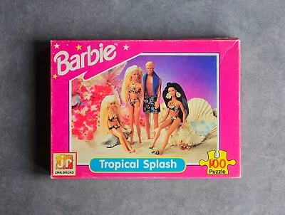 Buy 1995 Barbie 1 X 100 Piece Jigsaw Puzzles Vintage Tropical Splash Puzzle Retro  • 10.90£