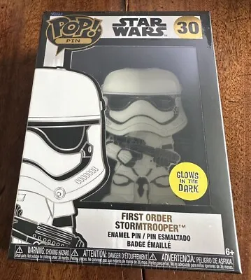Buy Star Wars - First Order Stormtrooper 30 Glows In The Dark Funko Pop! Pin NEW • 9.99£
