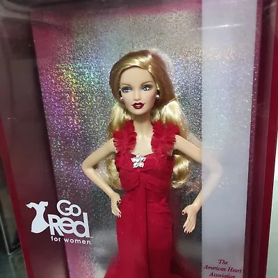 Buy Barbie Go Red For Women Nrfb Pink Label Model Muse Doll Mattel Collection   • 153.42£