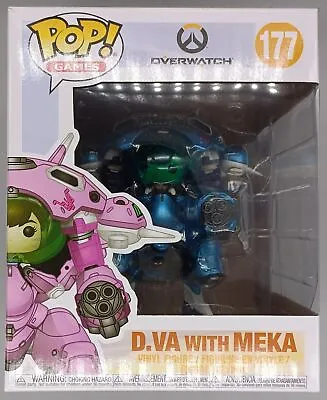 Buy #177 D.Va With MEKA (Blueberry) 6 Inch - Overwatch Funko POP • 39.99£
