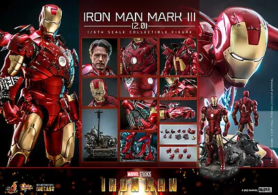 Buy Dpd Express Hot Toys 1/6 Iron Man Mms664d48 Mk3 Mark Iii Tony Stark 2.0 • 533.99£