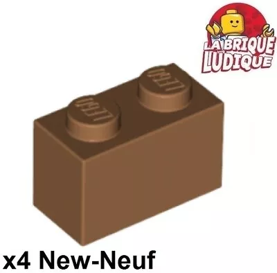 Buy LEGO 4x Brick 1x2 2x1 Skin Medium Nougat 3004 New • 1.55£