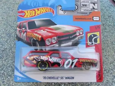 Buy Hot Wheels 2018 #000/365 1970 CHEVELLE SS WAGON Red HW Daredevils Case A • 3.48£