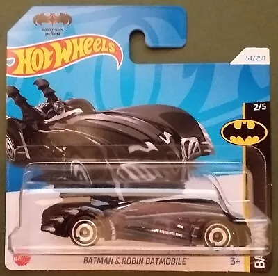 Buy Hot Wheels 2024, Batman & Robin Batmobile, Black, Short Card . • 3.99£
