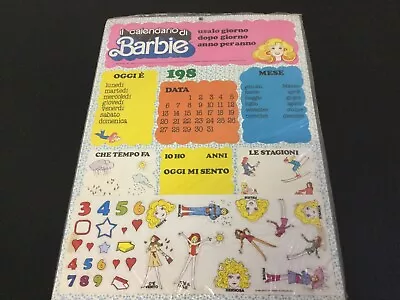 Buy 1983#very Rare Official Mattel Barbie Calendar+ Stickers Calendar #sealed • 50.45£