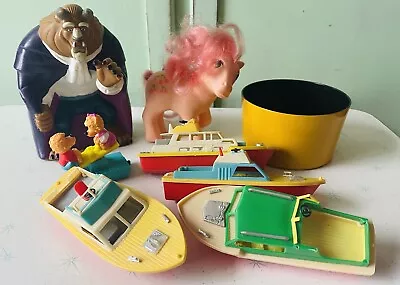 Buy Vintage Toy Lot 80s 90s Y2K Collectible My Little Pony Ships Boat Disney Beast • 23.74£