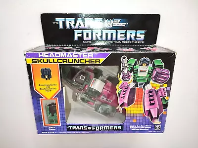 Buy 1986 Hasbro Transformers - Vintage Headmaster Skullcruncher  Boxed Near Complete • 2.99£