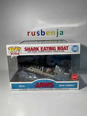 Buy Funko Pop! Movies Horror Moments Jaws Shark Eating Boat Gamestop #1145 • 73.99£