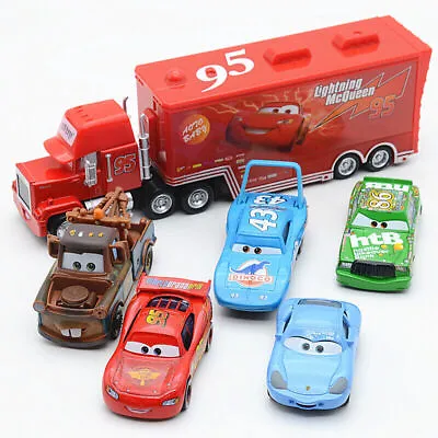 Buy New Disney Pixar Cars Lightning McQueen 1:55 Diecast Model Car Toy Boy/Girl Gift • 6.99£