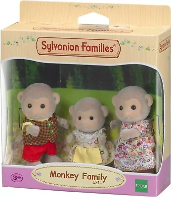 Buy SET OF 3 MONKEY FAMILY MONKEY SYLVANIAN FAMILIES 5214 Figure Dolls • 18.15£