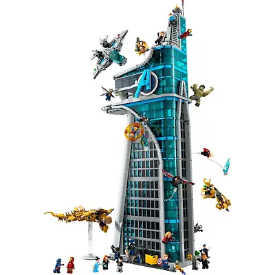 Buy LEGO Avengers Tower Marvel With Minifigures Building Set For Adults 90cm NEW UK • 619.95£