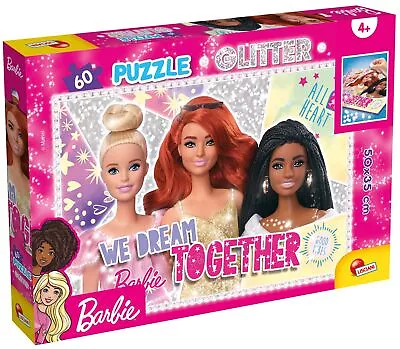 Buy Barbie Glitter Jigsaw 60 Piece 2 In 1 Colouring Puzzle For Girls Selfie Ages 3+ • 12.99£