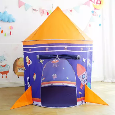 Buy Childrens Pop Up Play Tent Rockets Large Teepee Den House Girls Boys Xmas Gift • 14.99£