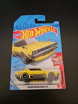 Buy Hot Wheels Nissan Skyline 2000 Gtr Yellow  1:64 Combined Postage New Long  Card • 4.44£