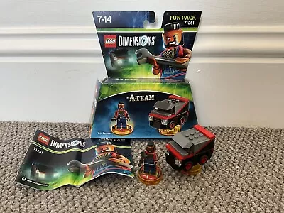 Buy Lego Dimensions Fun Pack 71251 The A Team BA Baracus Complete Boxed Vg Condition • 18£