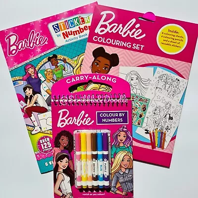 Buy Barbie Activity 3 Piece Activity Bundle | Barbie Colouring And Sticker Books • 9.99£