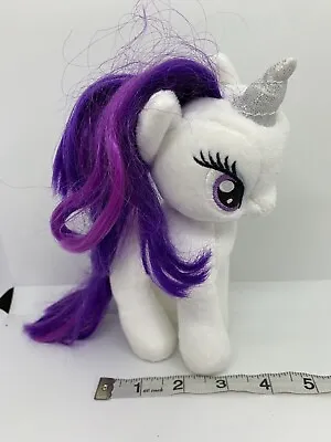 Buy TY Hasbro My Little Pony Rarity 7  Unicorn Soft Toy Plush Purple Hair Kids Girls • 4.99£