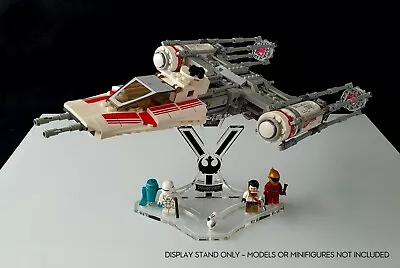 Buy Display Stand Angled BK For Lego 75249-75172 Y-Wing + Minifig Base Plate (A1055) • 12.40£