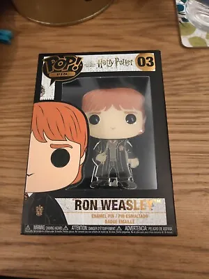 Buy Funko POP! Pin: Harry Potter Enamel Pin   RON WEASLEY NEW NOT BEEN OUT OF BOX  • 7.49£